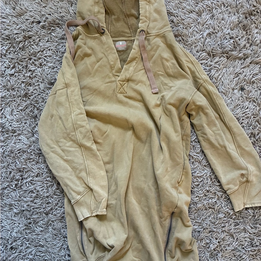 Tan free people movement Sweatshirt